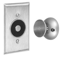 ABH MANUFACTURING  2400 US28               Electromagnetic Door Holder Wall Mount, Flush, 2-3/4