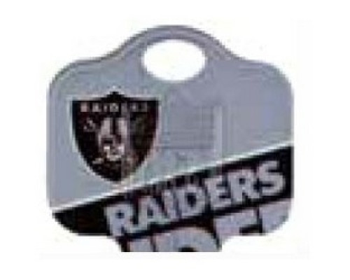 KABA ILCO CORP  KCSC1-NFL-RAIDERS A48               Decorative Key Blank, NFL Team Key, Schlage, Raiders Logo, Individually Carded, SC1 Keyway, 48 Price Group