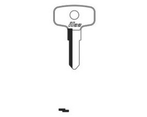 KABA ILCO CORP  YH25 NP A12  X65              Vehicle Key Blank, Brass, Nickel Plated, 12 Price Group, For Yamaha