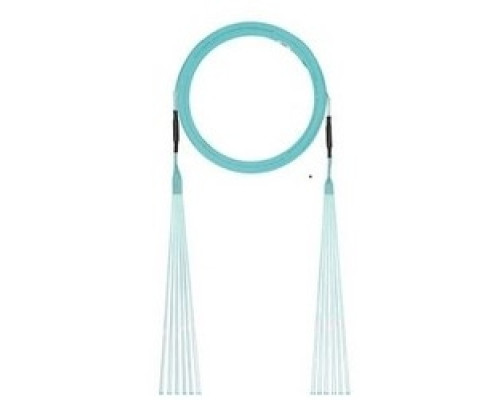 PANDUIT  FXTYPL2L2SAF020               Fiber Optic Trunk Cable Assembly, 12-Count, Indoor, Small Diameter, Plenum Rated, LC/LC, Standard Polarity, OM3 50/125 Micrometer Cable, 20’ Length, Aqua