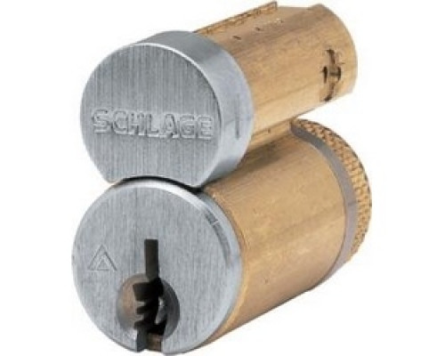 SCHLAGE ALLEGION BRAND  23-030-E 626        Door Lock Cylinder, Conventional, FSIC, E Keyway, Satin Chrome
