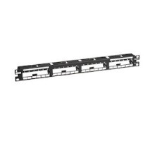 PANDUIT  QPP24BL               QuickNet All Metal Patch Panel 24 Port 1 RU Black