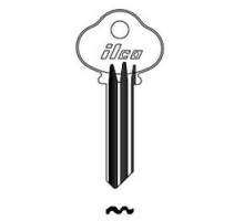KABA ILCO CORP  1021BA NP A16  AA50100002              Cylinder Lock Key Blank, Brass, Nickel Plated, 16 Price Group, For Barrows