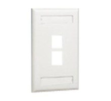 PANDUIT  NK2FEIY               NK 2Pt SG Flush Faceplate w/L EI EA