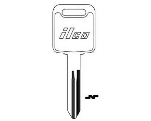 KABA ILCO CORP  DA39 NP A52  AF00007303              Vehicle Key Blank, Brass, Nickel Plated, 11 Price Group, For Nissan