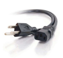 C2G CG03134 CG03134       Universal Power Cord NEMA 5-15P to IEC320C13 , 18 AWG, 10A, 125V, 10ft L, Black Finish