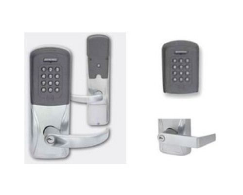 SCHLAGE ALLEGION BRAND  AD400-993R70MTK-RHO-626-J-RHR 8B 134        Electronic Door Lock, Rim/CVC/CVR Exit Trim Chassis, Multi-Technology, Keypad, Right Hand Reverse, Rhodes Lever, Satin Chrome, Without 6-Pin FSIC Cylinder, For Cla