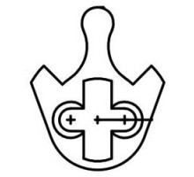 KABA ILCO CORP  863V-00-10               Door Lock Cylinder Cam, Falcon/Saflok, For Mortise Cylinder