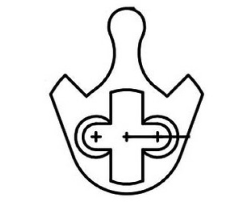 KABA ILCO CORP  863V-00-10               Door Lock Cylinder Cam, Falcon/Saflok, For Mortise Cylinder