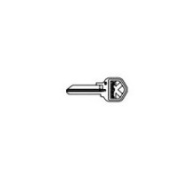 KWIKSET  81208-001               Door Lock Blank Key, K Bow, 6-Pin, Nickel Plated