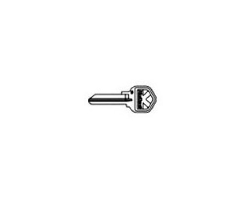KWIKSET  81208-001               Door Lock Blank Key, K Bow, 6-Pin, Nickel Plated
