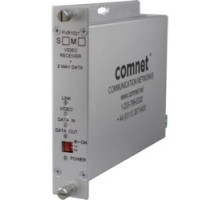 COMNET COMMUNICATION NETWORKS  FVT1031S1               Digitally Encoded Video Transmitter/ Data Transceiver + Data Up-the-Coax, SM, 1 Fiber
