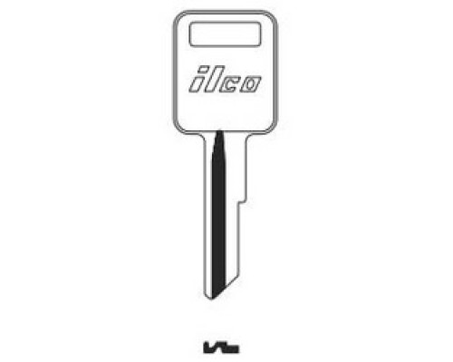 KABA ILCO CORP  RA4-NP NP A34  IAE00002342              Vehicle Key Blank, Brass, Nickel Plated, 34 Price Group, For American Motors/Jeep/Renault