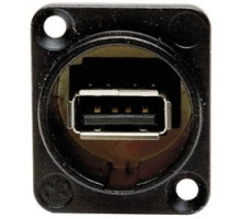 HUBBELL PREMISE WIRING  USB10               Connectors, USB Feed Thru, Panel Mount,10 Pack