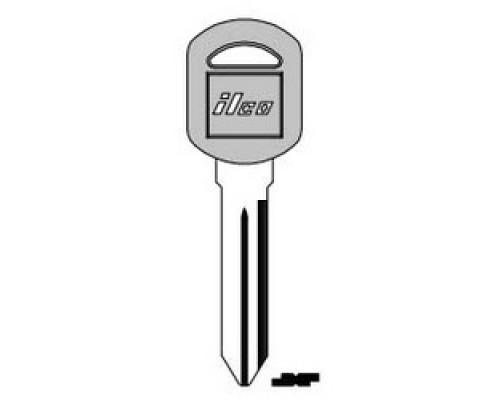 KABA ILCO CORP  B89-P NP A09  AJ01624022              Vehicle Key Blank, Plastic Head, Brass, Nickel Plated, 9 Price Group, For General Motors