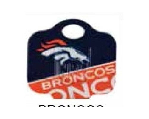 KABA ILCO CORP  SC1-NFL-BRONCOS A46               Decorative Key Blank, NFL Team Key, Schlage, Broncos Logo, SC1 Keyway, 46 Price Group
