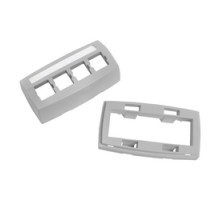 COMMSCOPE ENTERPRISE SOLUTIONS  760118265  M14CE-E -270 FACEPLATE 0.08 SNAP              M14CE-E Type Furniture Faceplate, Four Port, Gray