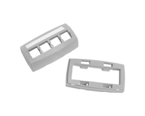 COMMSCOPE ENTERPRISE SOLUTIONS  760118265  M14CE-E -270 FACEPLATE 0.08 SNAP              M14CE-E Type Furniture Faceplate, Four Port, Gray