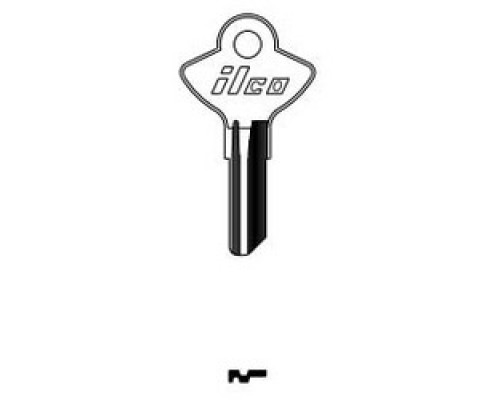 KABA ILCO CORP  S1096JN NP A17  AA24227032              Cylinder Lock Key Blank, Brass, Nickel Plated, 17 Price Group, For Elgin