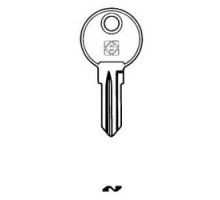 KABA ILCO CORP  KI10R NP A22  AF00006952              Vehicle Key Blank, Brass, Nickel Plated, 23 Price Group, For Gas Cap Lock