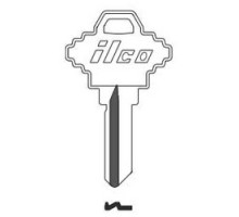 KABA ILCO CORP  SC1-BIG BR A11  AB00000130              Cylinder Lock Key Blank, 5-Pin, Enlarged Bow, Natural Brass, 11 Price Group, For Schlage