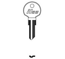 KABA ILCO CORP  1054UN NP A02  AL9984800B              Cylinder Lock Key Blank, Brass, Nickel Plated, 2 Price Group, For Ilco