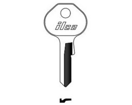 KABA ILCO CORP  1092-900 NP A03  AL00000152              Cylinder Lock Key Blank, Brass, Nickel Plated, 3 Price Group, For Master