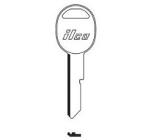 KABA ILCO CORP  S1098H NP A02  B45              Vehicle Key Blank, Secondary, Brass, Nickel Plated, 2 Price Group, For General Motors