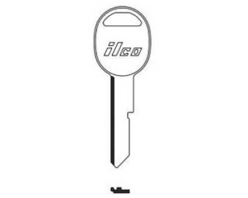 KABA ILCO CORP  S1098H NP A02  B45              Vehicle Key Blank, Secondary, Brass, Nickel Plated, 2 Price Group, For General Motors