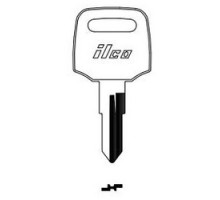 KABA ILCO CORP  HD105 NP A12  X246              Vehicle Key Blank, Brass, Nickel Plated, 12 Price Group, For Honda Motorcycle