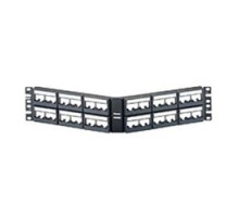 PANDUIT  CPPLA48WBLY               Mini-Com Angled Patch Panel 48 port 2 RU BL