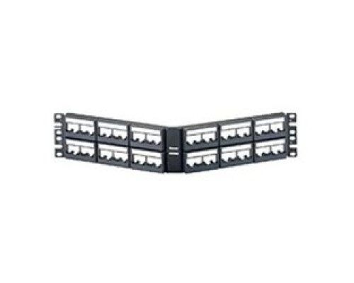PANDUIT  CPPLA48WBLY               Mini-Com Angled Patch Panel 48 port 2 RU BL