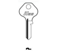 KABA ILCO CORP  1092H NP A02  AL4387100B              Cylinder Lock Key Blank, Brass, Nickel Plated, 2 Price Group, For Master