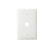 LEVITON  41091-1WN               Wall Plate, 1-Port Single-Gang, Midway, White