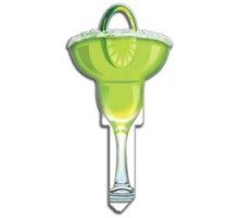 LUCKY LINE PRODUCTS INC  B109K               House Key, Kwikset, Margarita, Brass, Enamel Coating, 1 each per Card