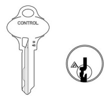 SCHLAGE ALLEGION BRAND  35-269-S145        Door Lock Cylinder Key Blank, Classic, Conventional, Everest 29, Embossed, Standard Bow, 5-Pin Cylinder, Control, S145 Keyway, Nickel Silver
