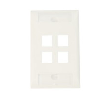 COMMSCOPE ENTERPRISE SOLUTIONS  1-2111039-3  1-2111039-3              4 Port Faceplate Verticalalpine Whitealmond