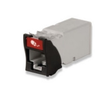 SIEMON COMPANY  Z6A-01               Copper, Outlet, ZMAX, UTP, Category 6A, RJ45, Hybrid, Black, Tool-Less, T568A/B