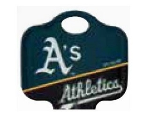 KABA ILCO CORP  KW1-MLB-ATHLETICS A46               Decorative Key Blank, MLB Team Key, Kwikset/Titan, Athletics Logo, KW1 Keyway, 46 Price Group