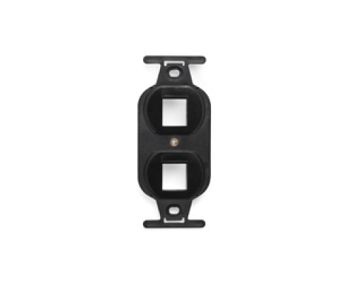 LEVITON  41087-2EP               QuickPort Duplex Type 106 Insert, 2-Port, Black