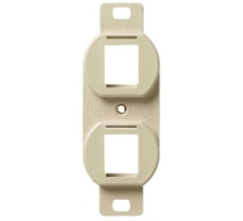 HUBBELL PREMISE WIRING  BR106E               Plate, Frame, Dup, 2 P, Electric Ivory