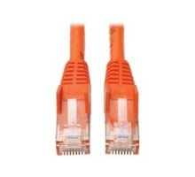 TRIPP LITE N201-050-OR        Premium Cat6 Gigabit Snagless Molded UTP Patch Cable, 24 AWG, 550 MHz/1 Gbps RJ45 M/M , Orange, 50 ft.