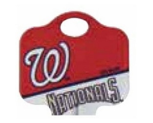 KABA ILCO CORP  KW1-MLB-NATIONALS A46               Decorative Key Blank, MLB Team Key, Kwikset/Titan, Nationals Logo, KW1 Keyway, 46 Price Group