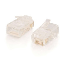 C2G  CG11381  11381              RJ45 CAT5 Modular Plug Round Stranded Cable, 100 Pack