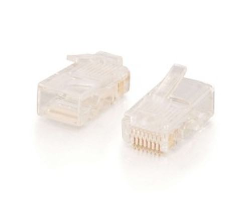 C2G  CG11381  11381              RJ45 CAT5 Modular Plug Round Stranded Cable, 100 Pack