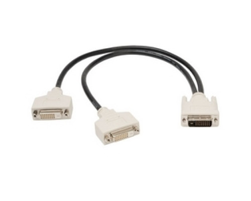 TRIPP LITE P564-001        DVI Y Splitter Cable, Digital Monitors DVI-D M to 2x F , 1-ft.