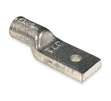 THOMAS & BETTS  53107               Copper One-Hole Lug, Heavy-Duty, Standard Barrel, Blind End, Max 35kV, Wire Size #2 AWG, 1/4 in Bolt Size, Tin Plated, Die Code 45, Black