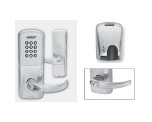 SCHLAGE ALLEGION BRAND  AD200-CY40MG-SPA-626-P-C-RH 4B 13247 10025 134        Electronic Door Lock, Cylindrical Chassis, Magnetic Stripe, Right Hand, Sparta Lever, Satin Chrome, Classic Obverse Keyway, 4AA Battery Kit, For Privacy