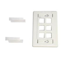 BELDEN  AX101433               Interface Plates 2 Port, Single Gang Flush