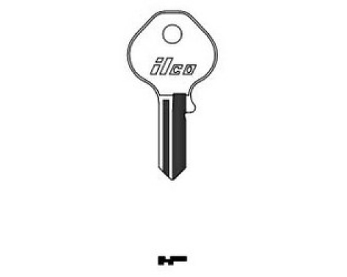 KABA ILCO CORP  1092DS NP A03  AL3391600B              Cylinder Lock Key Blank, Brass, Nickel Plated, 3 Price Group, For Master
